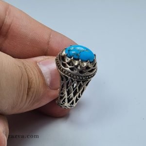 bague-homme-argent-925-turquoise-naturelle