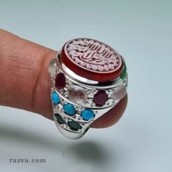 bague-homme-islamique-multi-pierres-chevaliere