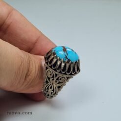 bague-homme-turquoise-naturelle-islamique