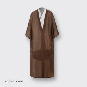 abaya-homme-merinos-melange-marron