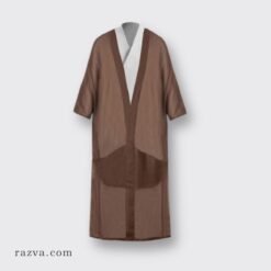 abaya-homme-merinos-melange-marron-clair