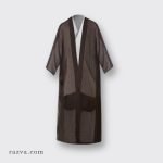 abaya-homme-merinos-melange-marron-fonce