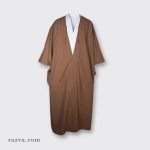 abaya-homme-hiver-marron-clair