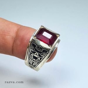 bague-chevaliere-homme-rubis-rouge-naturel