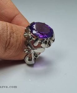 bague-homme-argent-amethyste-artisanale