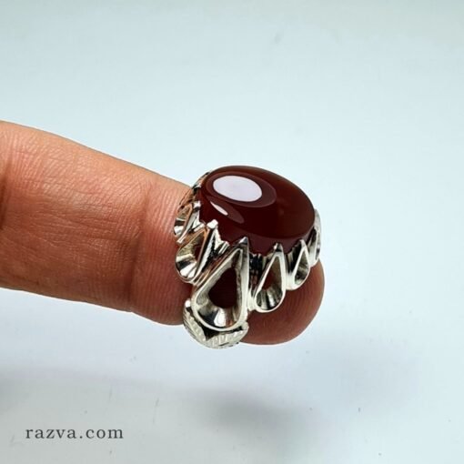 bague-homme-agate-rouge