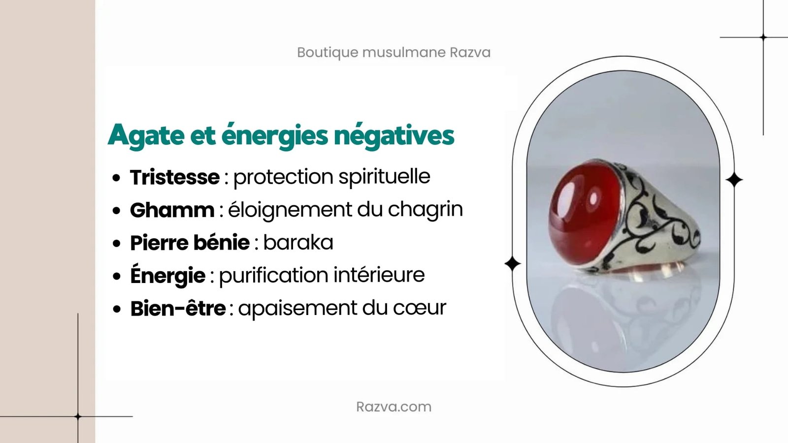 agate absorbe energies négatives