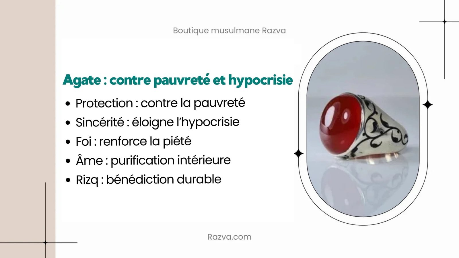 agate contre pauvreté islam