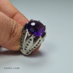 bague-argent-homme-amethyste-mariage