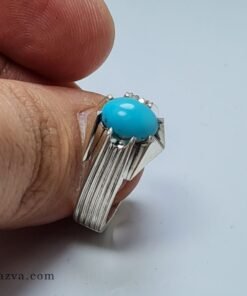 bague-argent-homme-turquoise-neyshabour