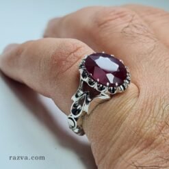 bague-argent-925-rubis-rouge