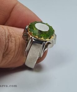 bague-homme-peridot-monture-simple