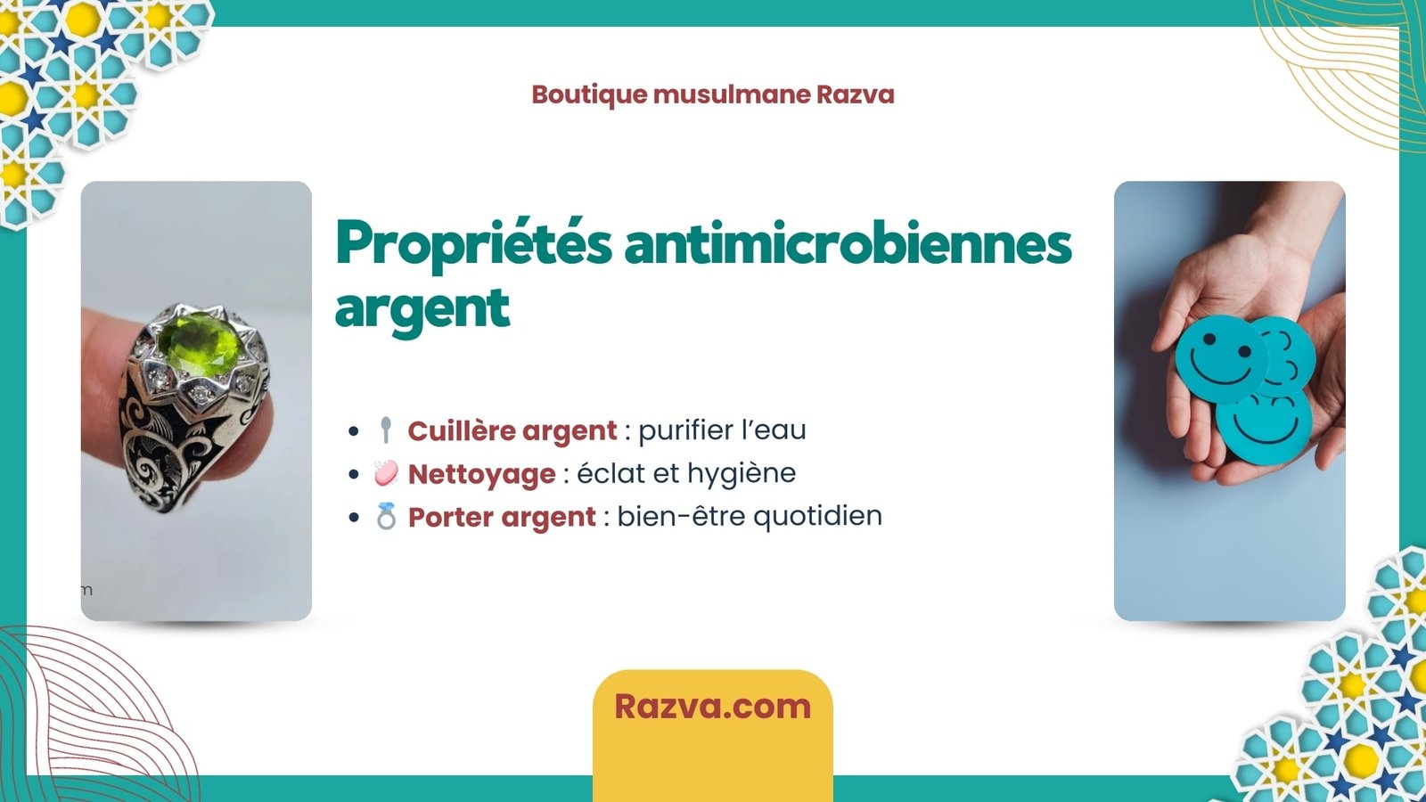 Pouvoir antimicrobien de l’argent et usages quotidiens