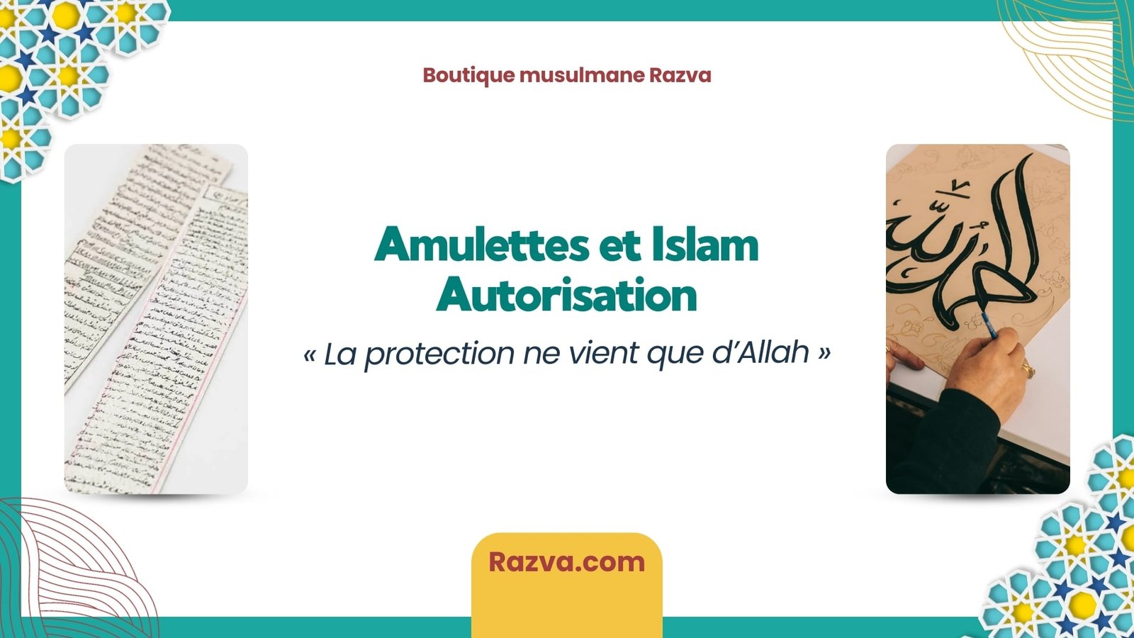 Amulette islamique autorisée – Protection par la parole d’Allah