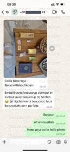 Produits parfum et bague – client heureux et colis complet