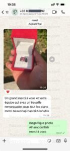 Bague homme avec pierre rubis rouge – avis de remerciement
