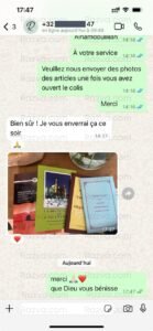 Livres islamiques bien reçus – photo client fidèle
