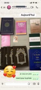 Témoignage client Côte d’Ivoire – réception d’Al Kafi et Le Paradis Kafi, livres rares disponibles chez Razva.