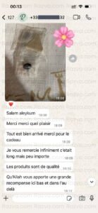 Avis client en France sur la turba, un porte amulette et une pierre noire – articles religieux islamiques commandés chez Razva.