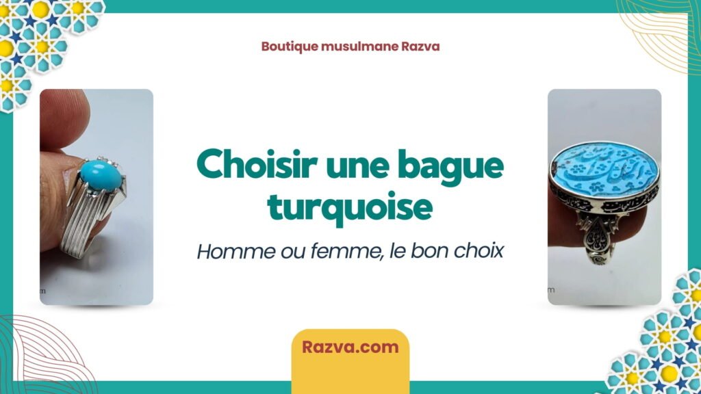 bague turquoise femme argent