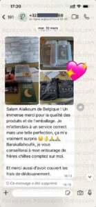 Avis client en Belgique sur des livres islamiques et chiites commandés chez Razva – qualité remarquable, emballage soigné et grande satisfaction.